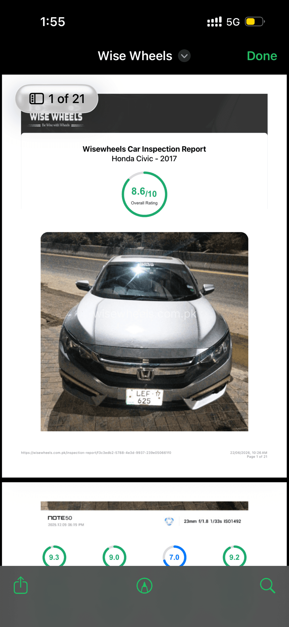 Honda Civic Oriel 1.8 i-VTEC CVT 2017 for sale