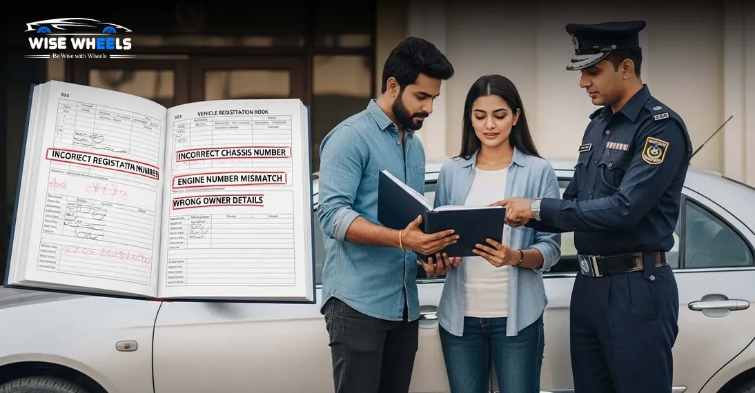 Incorrect Details on the Registration Book