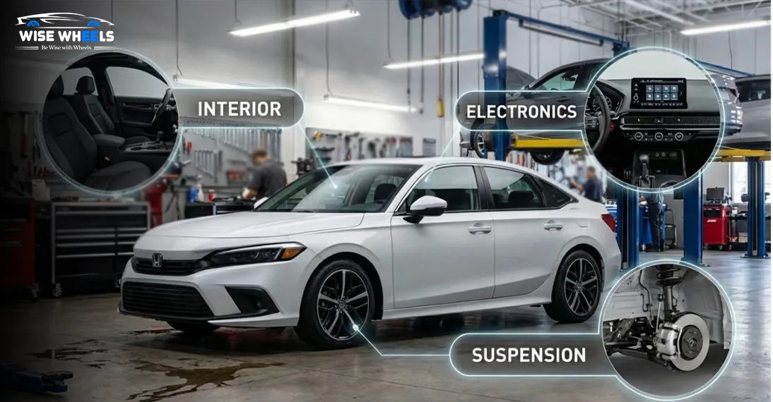 Interior, Electronics, and Suspension