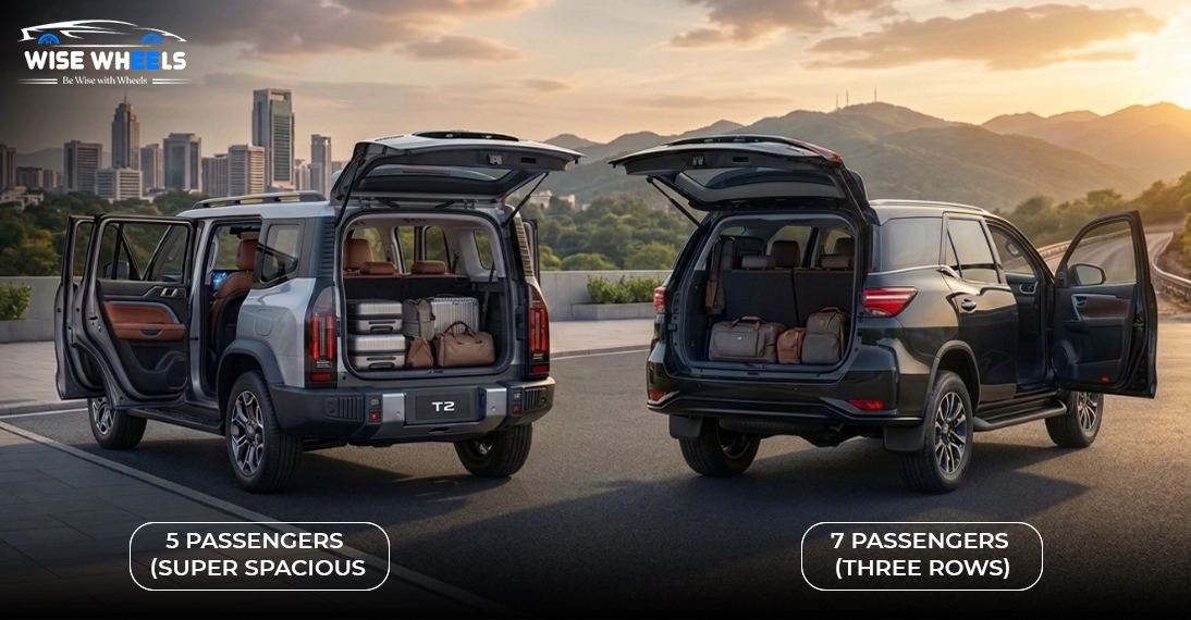 Dimensions & Cabin Space 5-Seater Luxury vs. 7-Seater Utility