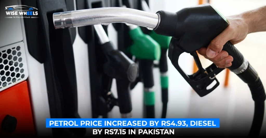 Petrol Price Increased by Rs4.93, Diesel by Rs7.15 in Pakistan
