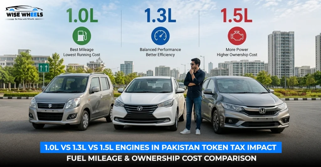 1.0L vs 1.3L vs 1.5L Engines in Pakistan: Token Tax Impact, Fuel Mileage & Ownership Cost Comparison