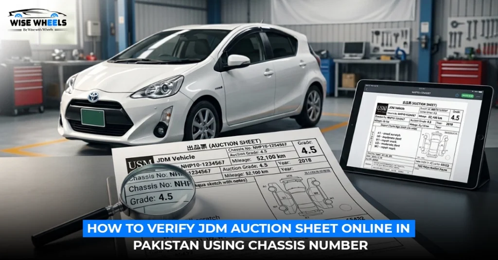 How to Verify JDM Auction Sheet Online in Pakistan Using Chassis Number